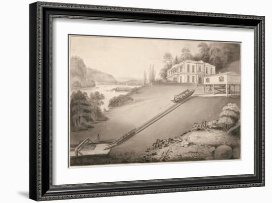 Incline Boat Carried to an Upper Canal Level, 1797-Robert Fulton-Framed Giclee Print