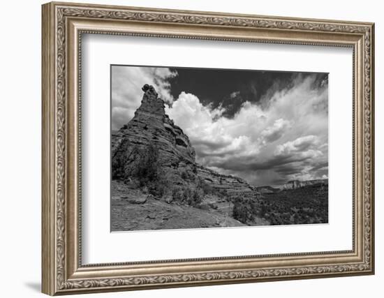 Incoming Storm at a Vortex Site in Sedona, AZ-Andrew Shoemaker-Framed Photographic Print