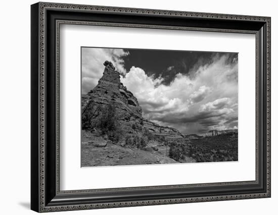 Incoming Storm at a Vortex Site in Sedona, AZ-Andrew Shoemaker-Framed Photographic Print