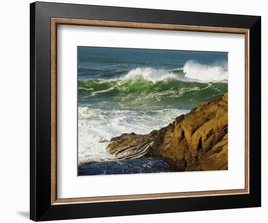 Incoming Tide at Yachats, Yachats, Oregon, USA-Michel Hersen-Framed Photographic Print