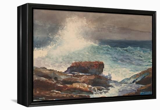 Incoming Tide, Scarboro, Maine, 1883-Winslow Homer-Framed Stretched Canvas
