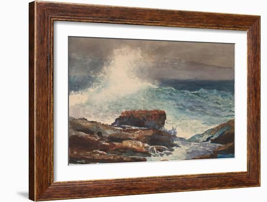 Incoming Tide, Scarboro, Maine, 1883-Winslow Homer-Framed Art Print