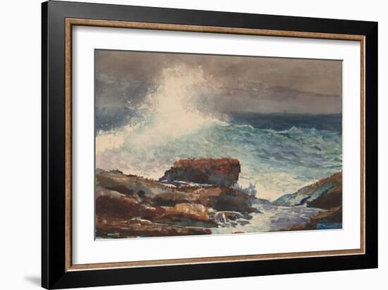 Incoming Tide, Scarboro, Maine, 1883-Winslow Homer-Framed Art Print