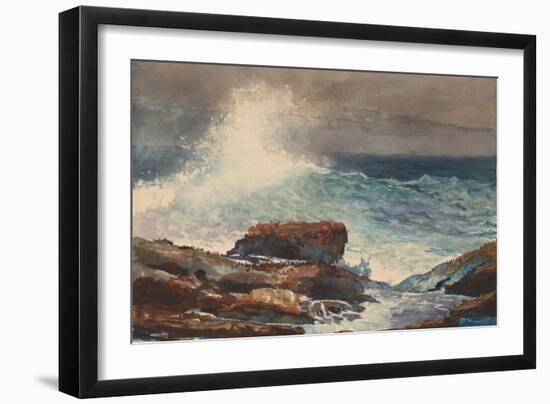 Incoming Tide, Scarboro, Maine, 1883-Winslow Homer-Framed Art Print