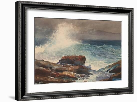 Incoming Tide, Scarboro, Maine, 1883-Winslow Homer-Framed Art Print