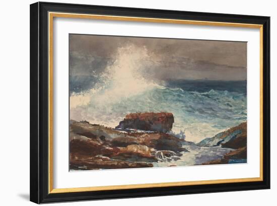 Incoming Tide, Scarboro, Maine, 1883-Winslow Homer-Framed Art Print