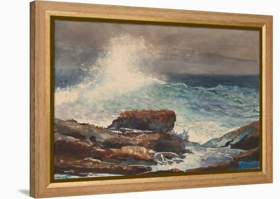 Incoming Tide, Scarboro, Maine, by Winslow Homer, 1883, American painting,-Winslow Homer-Framed Stretched Canvas