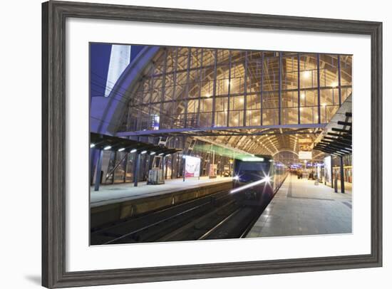 Incoming Train, Alexanderplatz S Bahn Station, Berlin, Germany, Europe-Markus Lange-Framed Photographic Print