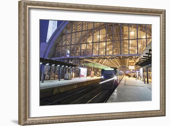 Incoming Train, Alexanderplatz S Bahn Station, Berlin, Germany, Europe-Markus Lange-Framed Photographic Print