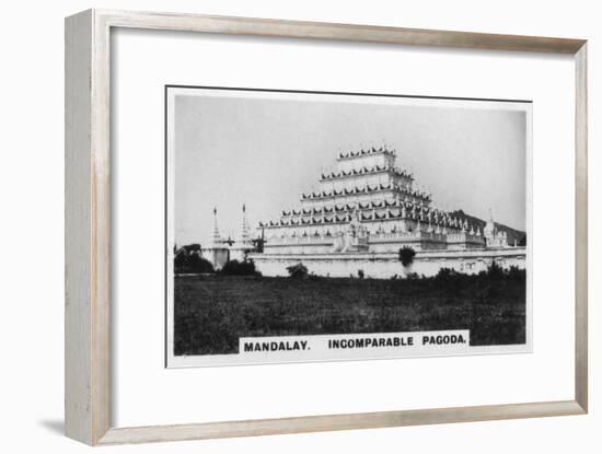 Incomparable Pagoda, Mandalay, Burma, C1925-null-Framed Giclee Print