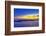 incredible colors of the sunset ritual on Pererenan Beach Bali, Indonesia-Greg Johnston-Framed Photographic Print