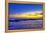 incredible colors of the sunset ritual on Pererenan Beach Bali, Indonesia-Greg Johnston-Framed Premier Image Canvas