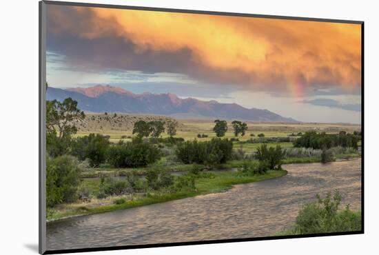 Incredible Stormy Light on the Madison River at Sunset Near Ennis, Montana, USA-Chuck Haney-Mounted Photographic Print