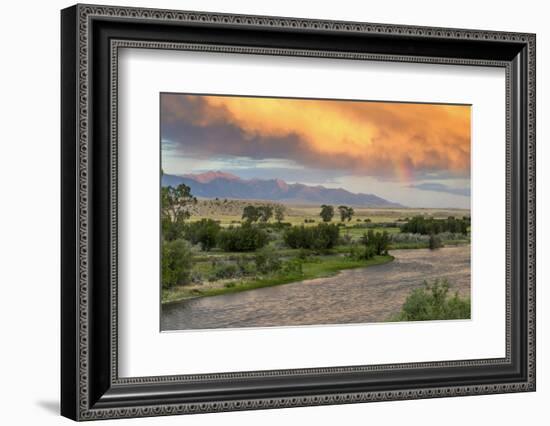 Incredible Stormy Light on the Madison River at Sunset Near Ennis, Montana, USA-Chuck Haney-Framed Photographic Print