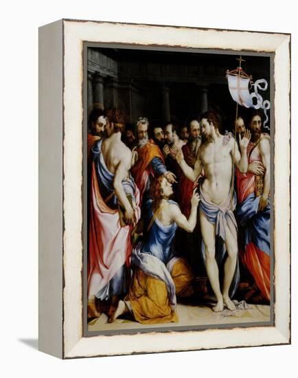 Incredulity of St. Thomas-Francesco Salviati-Framed Premier Image Canvas