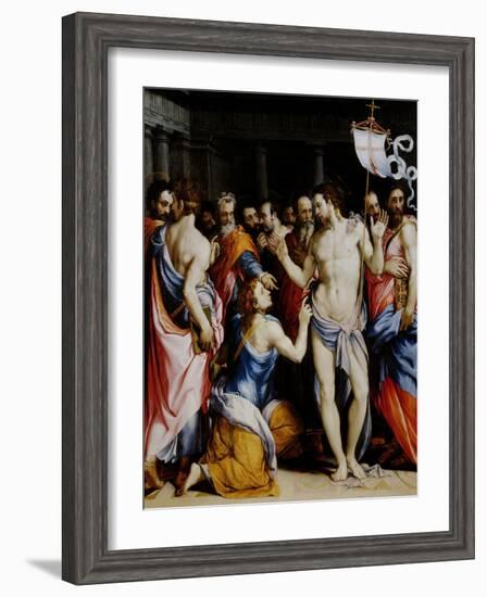 Incredulity of St. Thomas-Francesco Salviati-Framed Giclee Print