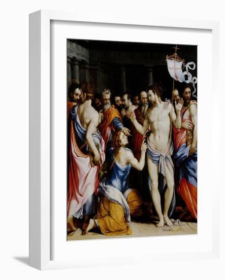 Incredulity of St. Thomas-Francesco Salviati-Framed Giclee Print