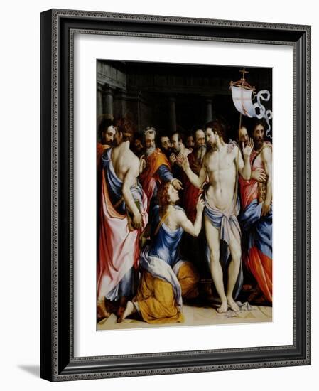 Incredulity of St. Thomas-Francesco Salviati-Framed Giclee Print