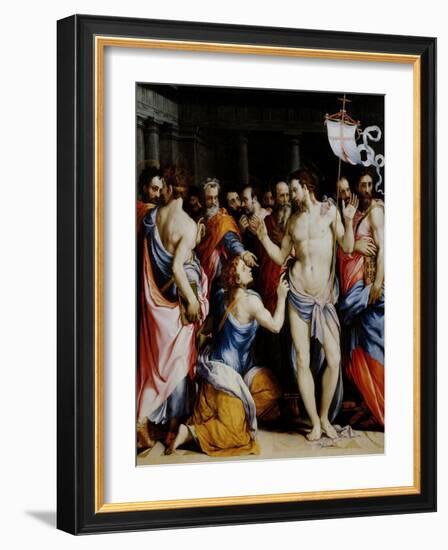 Incredulity of St. Thomas-Francesco Salviati-Framed Giclee Print