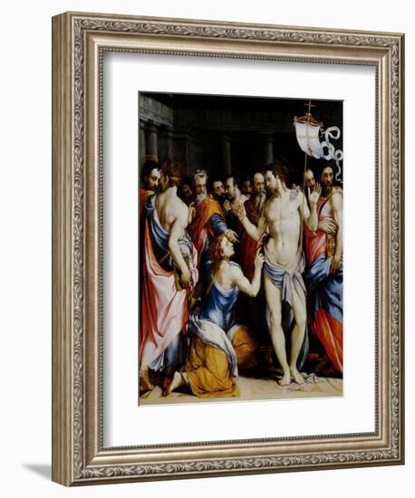 Incredulity of St. Thomas-Francesco Salviati-Framed Giclee Print