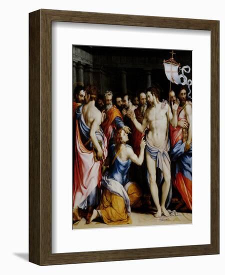Incredulity of St. Thomas-Francesco Salviati-Framed Giclee Print