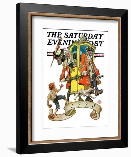 "Independant Action," Saturday Evening Post Cover, June 30, 1928-Joseph Christian Leyendecker-Framed Giclee Print