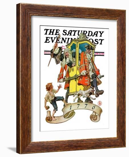 "Independant Action," Saturday Evening Post Cover, June 30, 1928-Joseph Christian Leyendecker-Framed Giclee Print