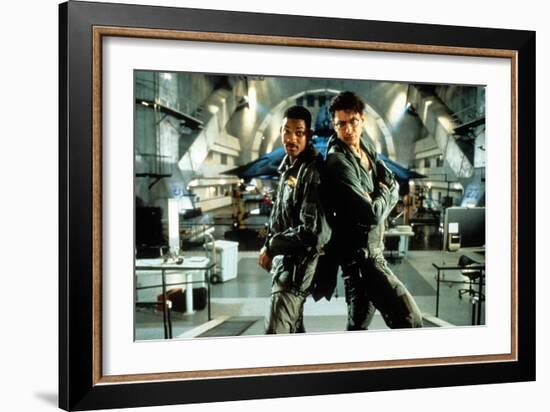 Independence Day De Roland Emmerich Avec Will Smith Et Jeff Goldblum, 1996-null-Framed Photo