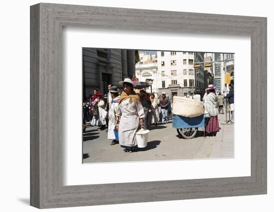 Independence Day Parade, La Paz, Bolivia, South America-Mark Chivers-Framed Photographic Print