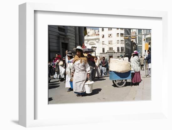 Independence Day Parade, La Paz, Bolivia, South America-Mark Chivers-Framed Photographic Print