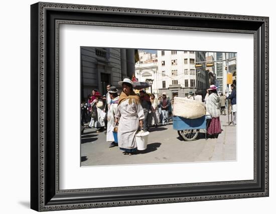 Independence Day Parade, La Paz, Bolivia, South America-Mark Chivers-Framed Photographic Print