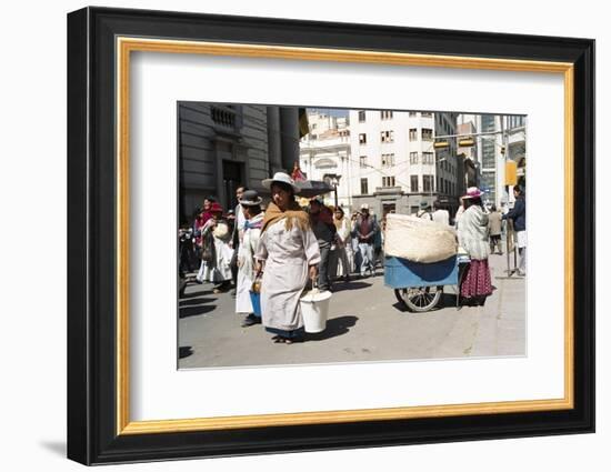 Independence Day Parade, La Paz, Bolivia, South America-Mark Chivers-Framed Photographic Print