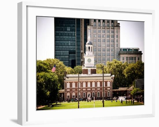Independence Hall and Pennsylvania State House Buildings, Philadelphia, Pennsylvania, US-Philippe Hugonnard-Framed Photographic Print