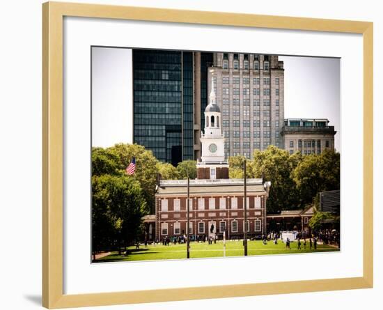 Independence Hall and Pennsylvania State House Buildings, Philadelphia, Pennsylvania, US-Philippe Hugonnard-Framed Photographic Print