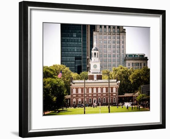 Independence Hall and Pennsylvania State House Buildings, Philadelphia, Pennsylvania, US-Philippe Hugonnard-Framed Photographic Print