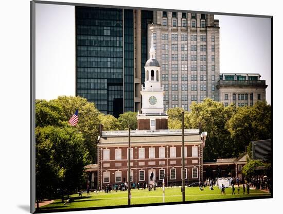 Independence Hall and Pennsylvania State House Buildings, Philadelphia, Pennsylvania, US-Philippe Hugonnard-Mounted Photographic Print