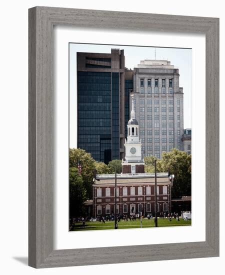 Independence Hall and Pennsylvania State House Buildings, Philadelphia, Pennsylvania, US-Philippe Hugonnard-Framed Photographic Print