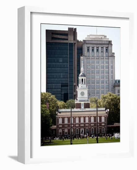 Independence Hall and Pennsylvania State House Buildings, Philadelphia, Pennsylvania, US-Philippe Hugonnard-Framed Photographic Print