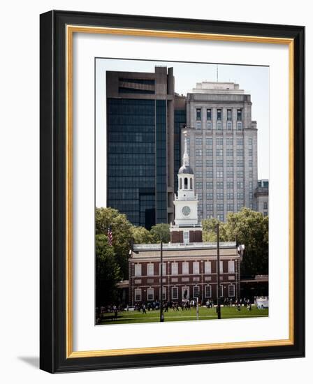 Independence Hall and Pennsylvania State House Buildings, Philadelphia, Pennsylvania, US-Philippe Hugonnard-Framed Photographic Print