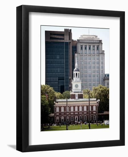 Independence Hall and Pennsylvania State House Buildings, Philadelphia, Pennsylvania, US-Philippe Hugonnard-Framed Photographic Print