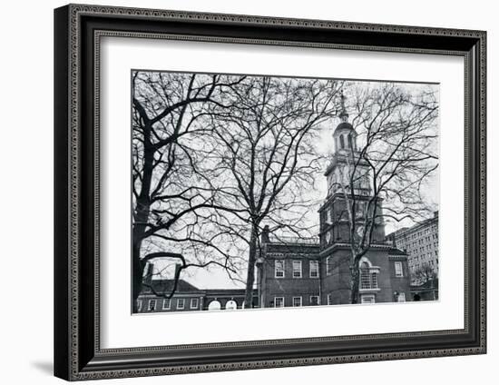 Independence Hall (horizontal)-Erin Clark-Framed Art Print