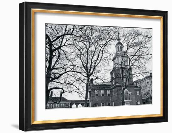 Independence Hall (horizontal)-Erin Clark-Framed Art Print