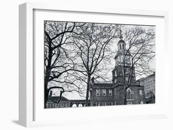 Independence Hall (horizontal)-Erin Clark-Framed Art Print