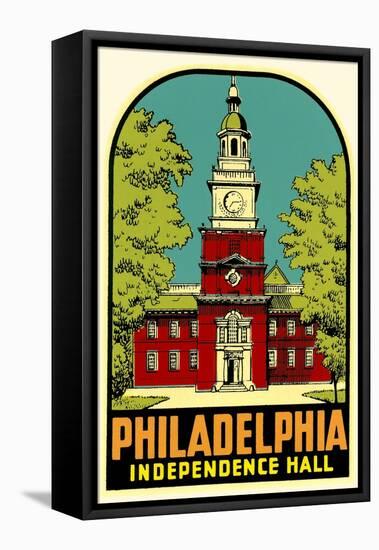 Independence Hall, Philadelphia, Decal-null-Framed Stretched Canvas