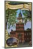 Independence Hall - Philadelphia, Pennsylvania-Lantern Press-Mounted Art Print