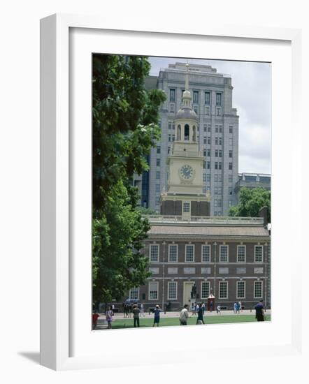 Independence Hall, Site of the Signing of the Declaration of Independence, Philadelphia, USA-Robert Francis-Framed Photographic Print