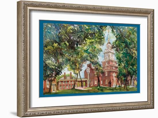 Independence Hall-Noel Miles-Framed Art Print