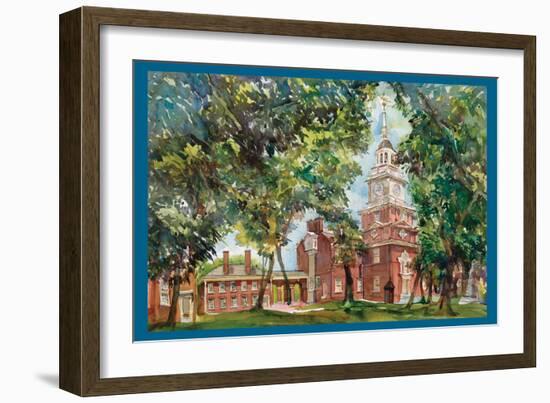 Independence Hall-Noel Miles-Framed Art Print