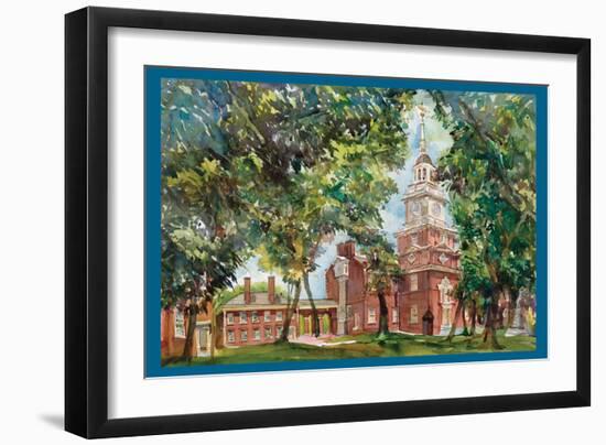 Independence Hall-Noel Miles-Framed Art Print