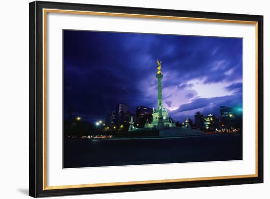 Independence Monument in Mexico City-Randy Faris-Framed Photographic Print